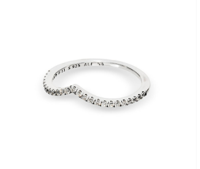 Pandora Sparkling Wishbone Ring