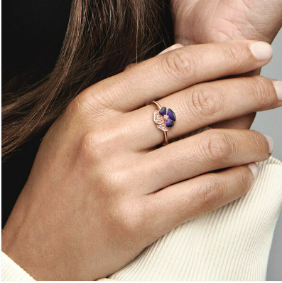 Teardrop Amethyst & 14k gold stacking ring – Belinda Saville