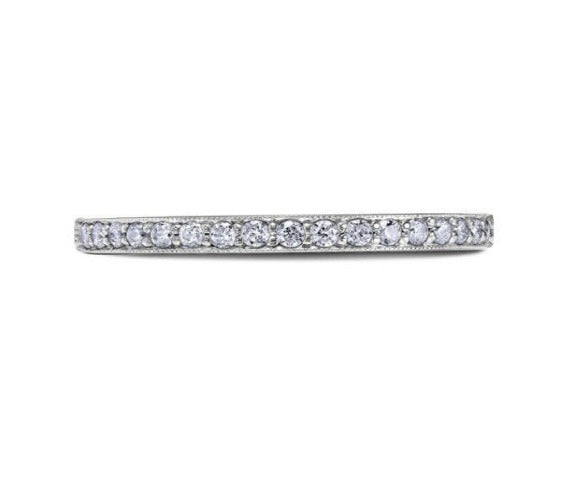 Scott Kay 14k White Gold and Diamonds Wedding Band