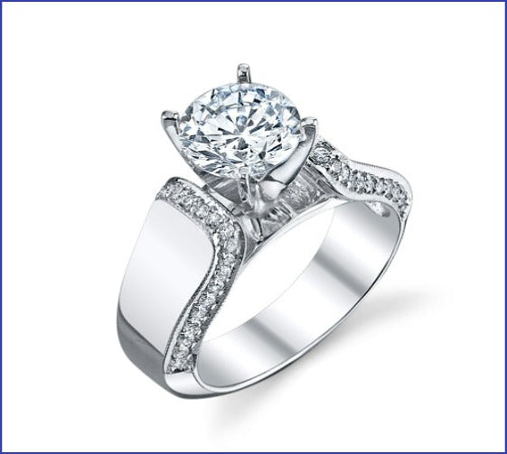 Gregorio 18k Engagement Ring