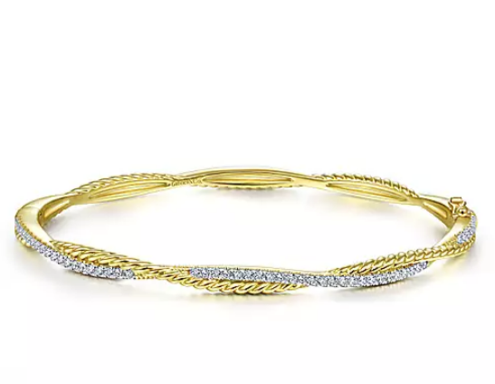 Gabriel and Co Gold Bangle