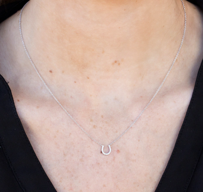 Diamond Horseshoe Necklace