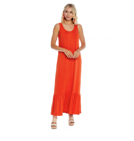 ORANGE ALICE MAXI DRESS